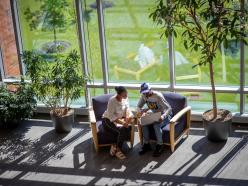 atrium area inside on campus