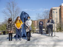 President Jenkins and Coppin State Students