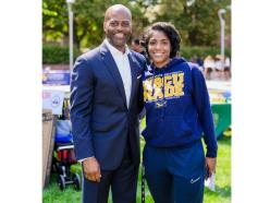 Dr. Jenkins with Mossi Staples, Graduate Student