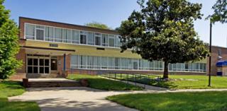 Front of Frances Murphy Research Center facility that currently houses the Coppin Academic Baltimore City Public Charter School